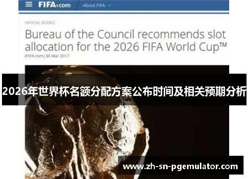 2026年世界杯名额分配方案公布时间及相关预期分析